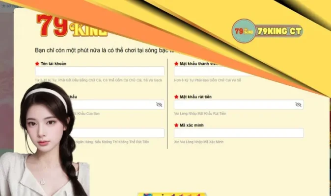 Vào 79king đăng ký hội viên sẽ được trải nghiệm nhiều trò hay